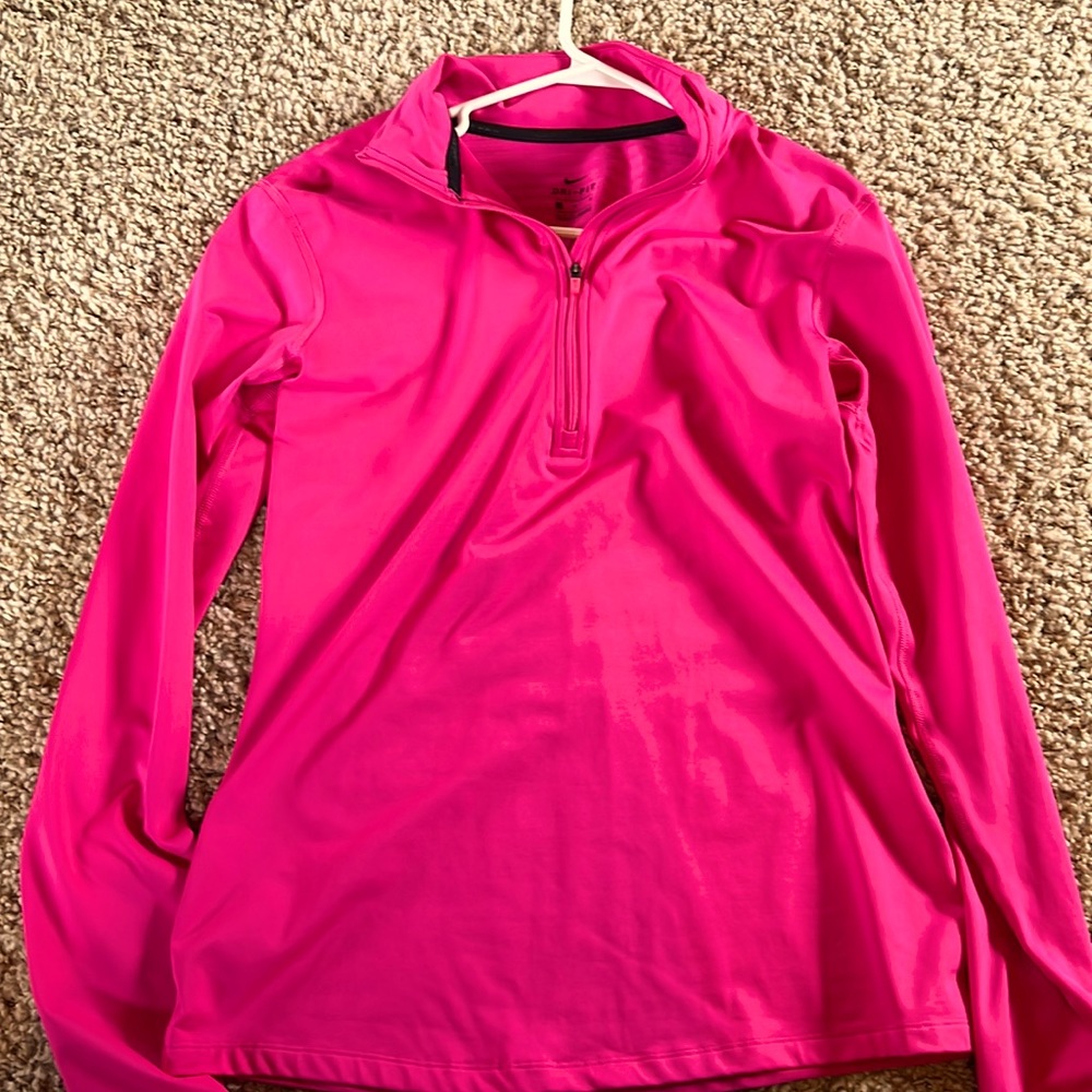 Women’s Large Nike Dry Fit 1/4 Zip Long Sleeve